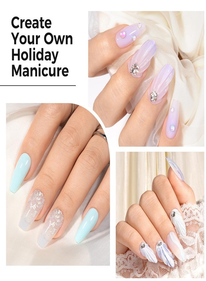 TOMICCA 4-in-1 Solid Gel Nail Glue for Press On Nails, Super Strong Hold Clear Adhesive, UV/LED Gel, Long Lasting, 15g for DIY & Salon Use - Image 2